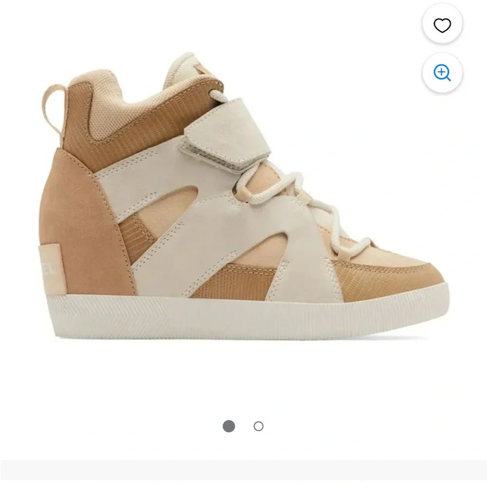 Sorel Women's Tan and Cream High-Top Sneakers - Picture 2 of 7